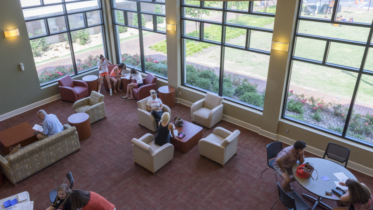 image of students in hall