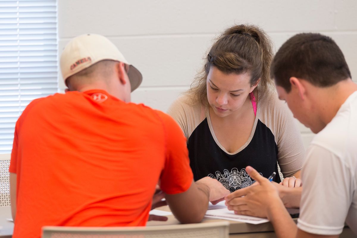 photo of students studying