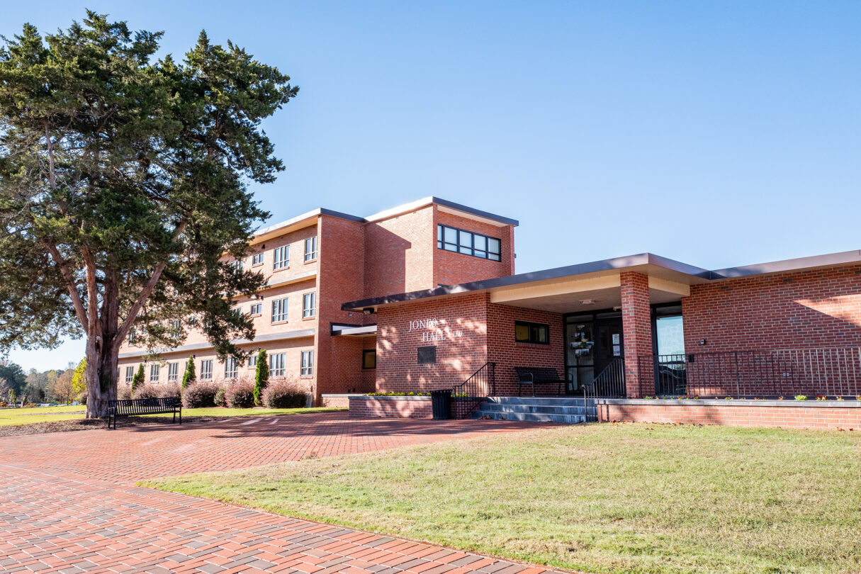 Exterior of Jones Hall