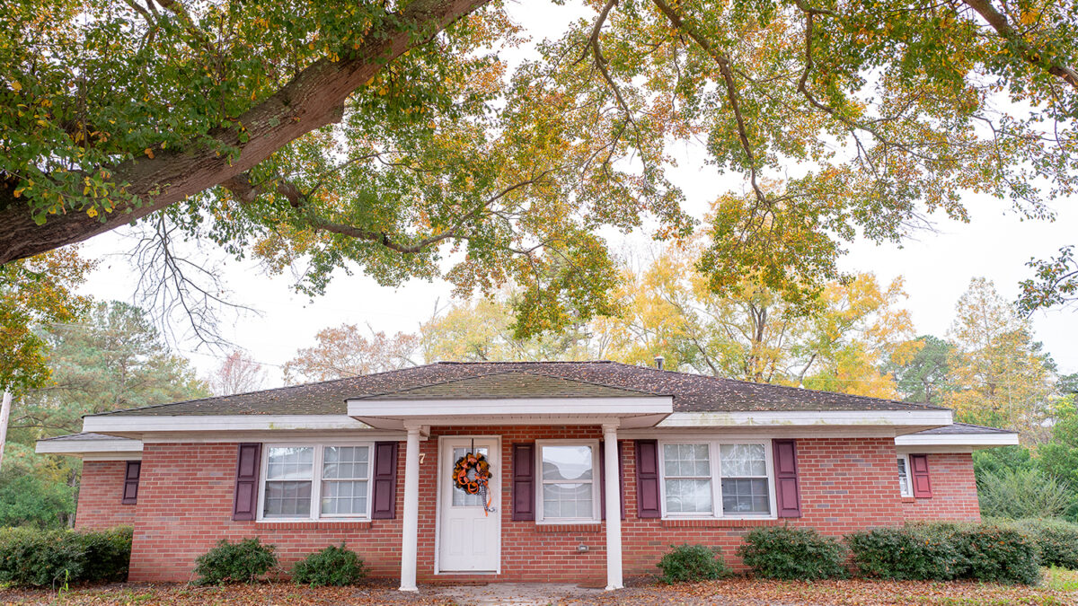 Exterior of Stadium Apartments